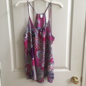Old Navy Paisley Tank Top